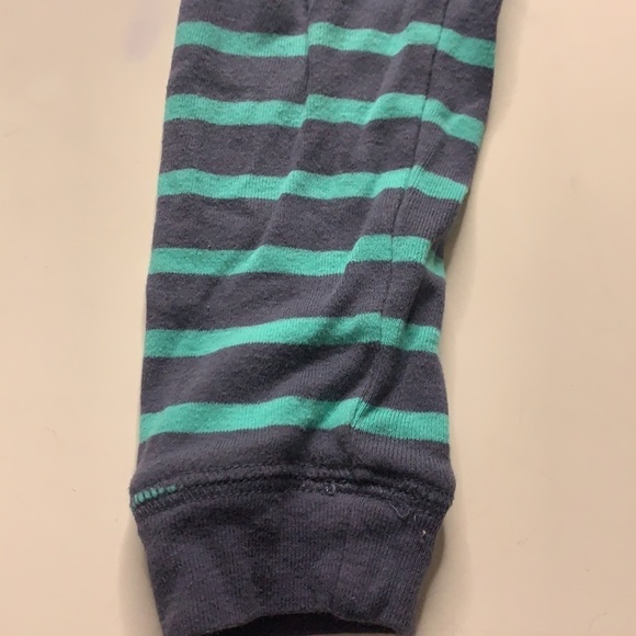 Just one you Carter’s Toddler 3T gray teal stripe Legging Pants - Picture 2 of 5